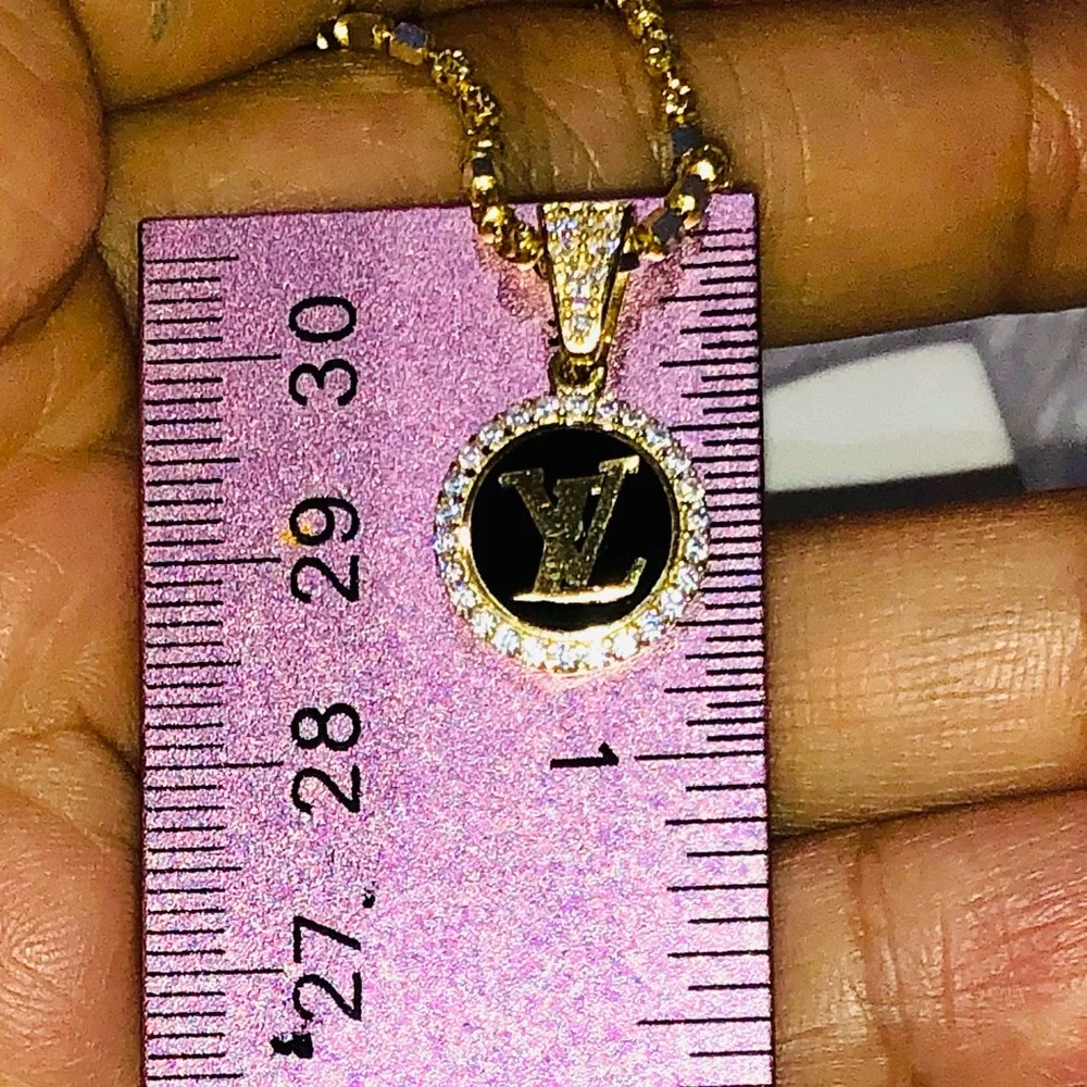 10k solid gold luxury designer pendant, 100% real gold, best Christmas gift ever - Picture 8 of 11